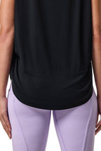 Women's Supine Twist Yoga Tank | Black
