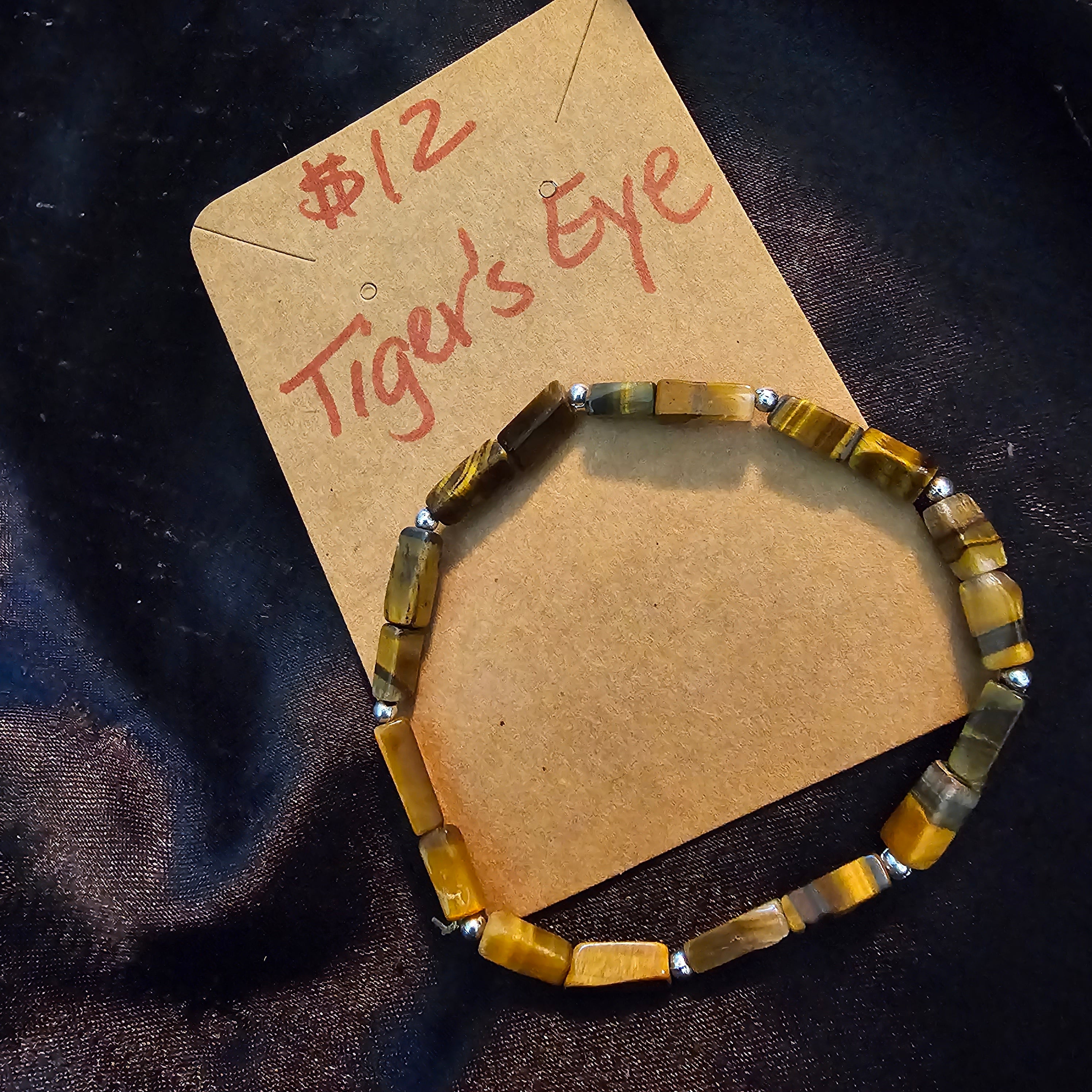 Tiger's Eye Rectangular Bead Bracelet