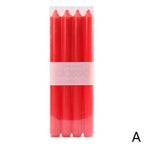 4pcs Home Candlestick Candles Colorful Spell Candles Pure Beeswax Handmade Taper Candles Smokeless Dripless Wax Candles Beeswax Candle for Home Gift Ideas Magic Decorative Aromatic Candles Fulfilled Decor Party Beeswax Candle