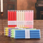 4pcs Home Candlestick Candles Colorful Spell Candles Pure Beeswax Handmade Taper Candles Smokeless Dripless Wax Candles Beeswax Candle for Home Gift Ideas Magic Decorative Aromatic Candles Fulfilled Decor Party Beeswax Candle
