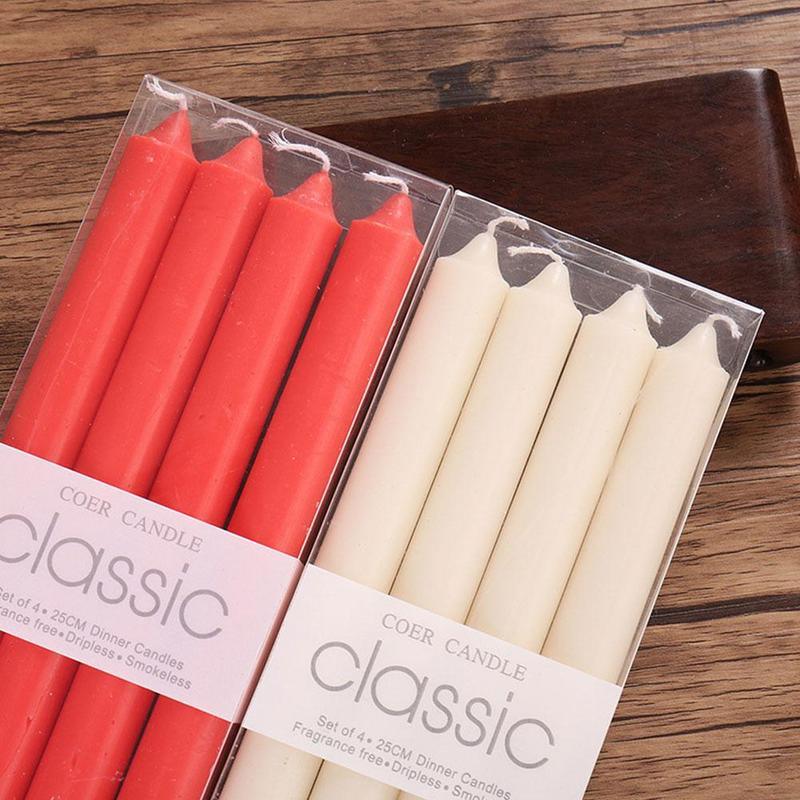 4pcs Home Candlestick Candles Colorful Spell Candles Pure Beeswax Handmade Taper Candles Smokeless Dripless Wax Candles Beeswax Candle for Home Gift Ideas Magic Decorative Aromatic Candles Fulfilled Decor Party Beeswax Candle