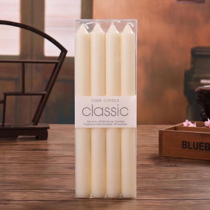 4pcs Home Candlestick Candles Colorful Spell Candles Pure Beeswax Handmade Taper Candles Smokeless Dripless Wax Candles Beeswax Candle for Home Gift Ideas Magic Decorative Aromatic Candles Fulfilled Decor Party Beeswax Candle
