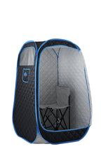 Portable Folding Full size Steam Sauna with 1000W&2.2L steam Generator. Personal Sauna Tent for Relaxation & Spa at home. Fast heating. Folding Steel Rim, it's easy to install, with FCC certification.