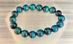 Blue Tiger Eye Protection Bracelet – Natural Stone Energy Jewelry for Power, Balance & Protection