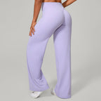 Autumn Sand Pilates Straight Yoga Pants All Match Loose Wide Leg Pants Running Sports Fitness Hip Showing Trousers
