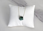 Raw Emerald Necklace, May Birthstone Necklace, Natural Stone Emerald Jewelry, Layering Necklace, Boho Necklace, Healing Crystals