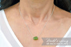 Raw Emerald Necklace, May Birthstone Necklace, Natural Stone Emerald Jewelry, Layering Necklace, Boho Necklace, Healing Crystals