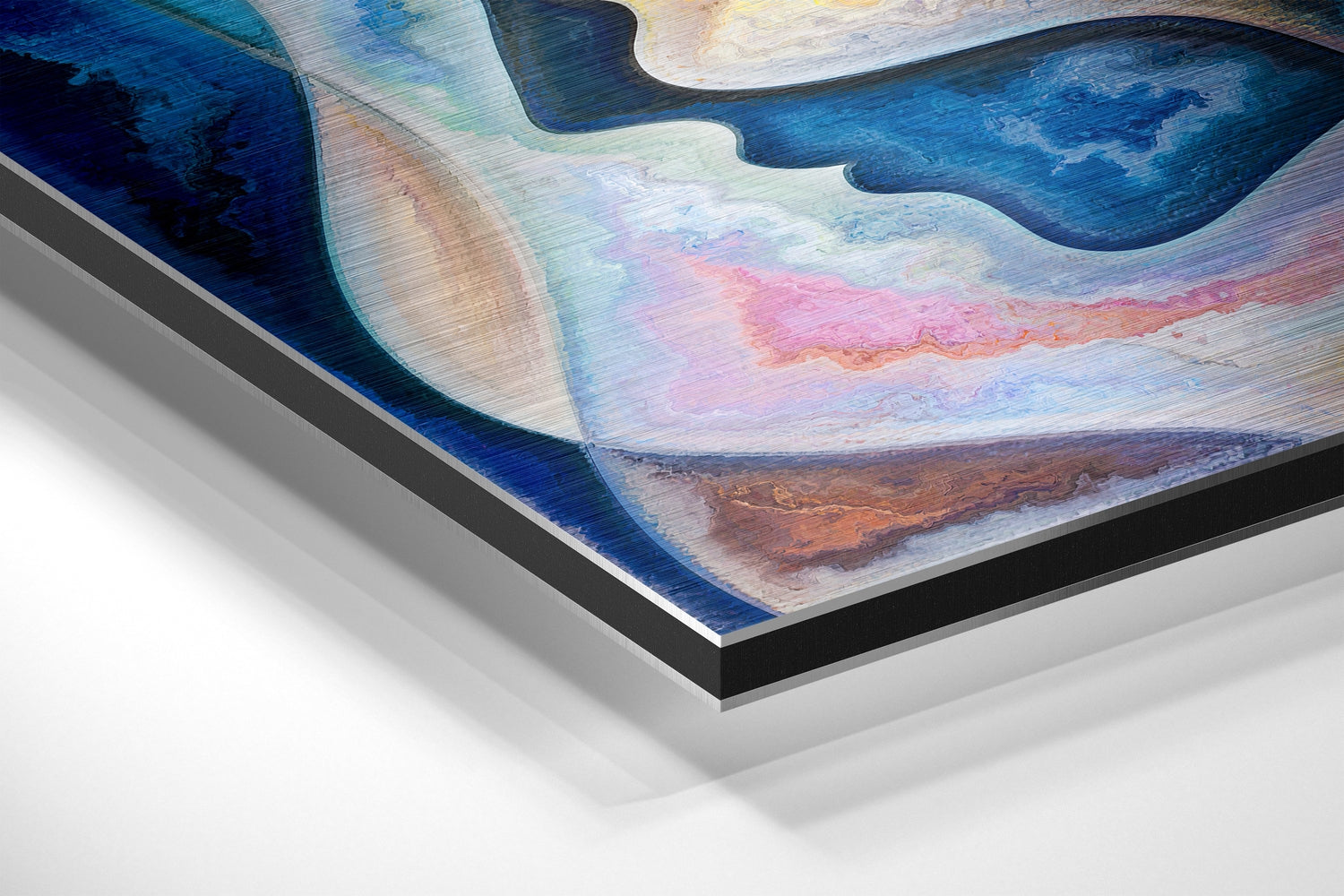 Evil Eye Bead Brushed Aluminium Dibond Wall Art