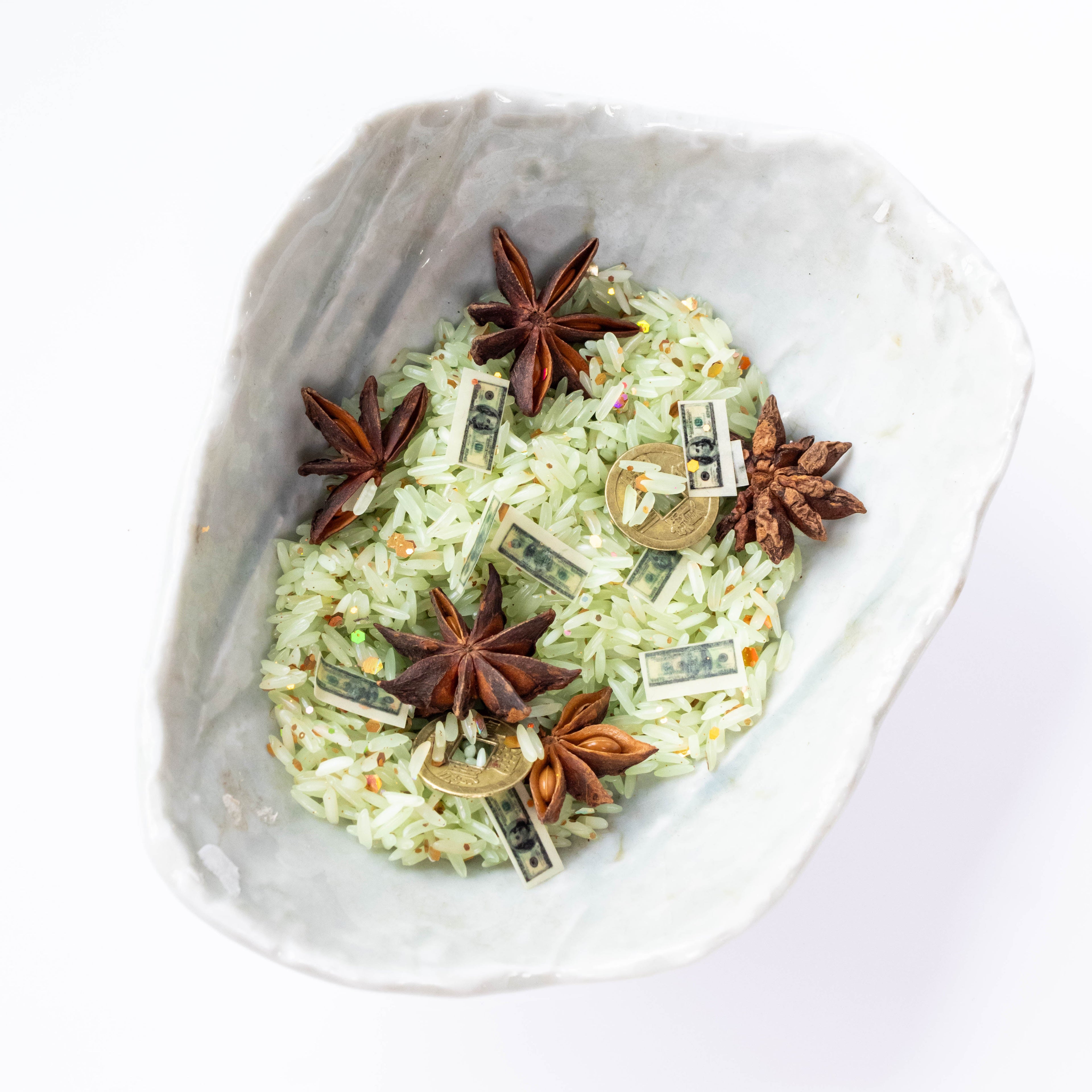 Prosperity Rice 4 oz - For Money Altars and Mojo Bags