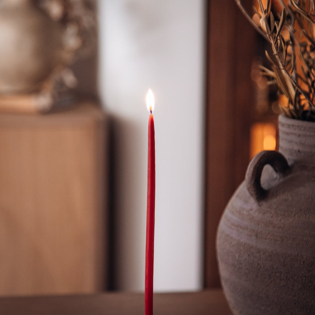 Melissa Beeswax Thin Tapers - Set of 15